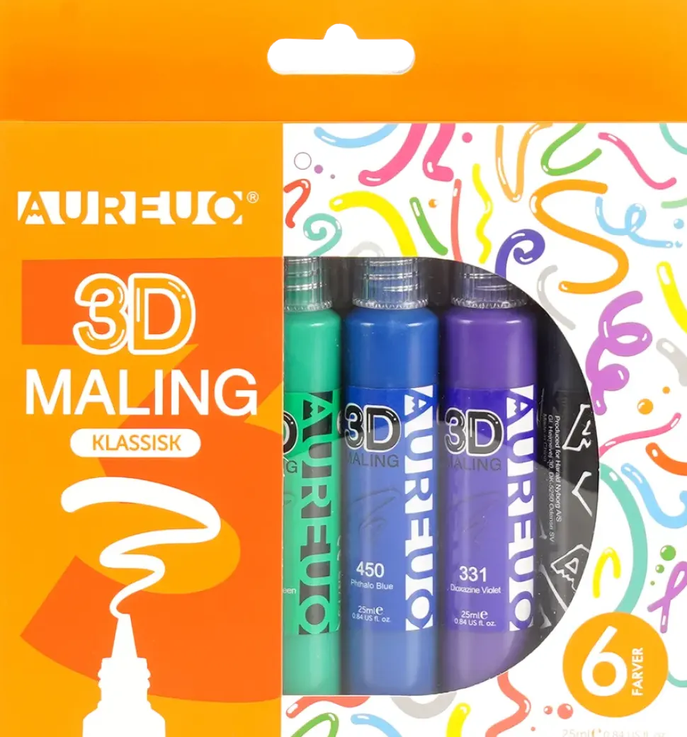 3D-färg klassisk 6x25 ml