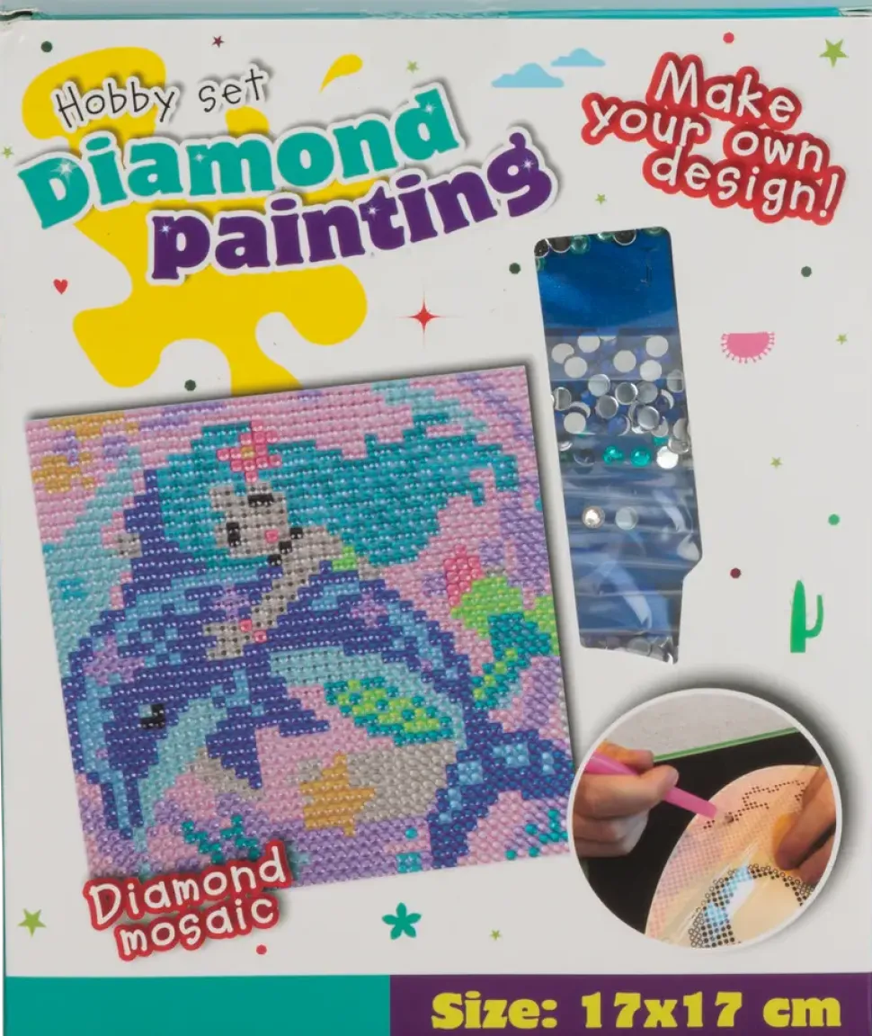 Diamond Painting 17x17 cm Rosa