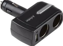 Dubbeluttag med 1 usb till bil