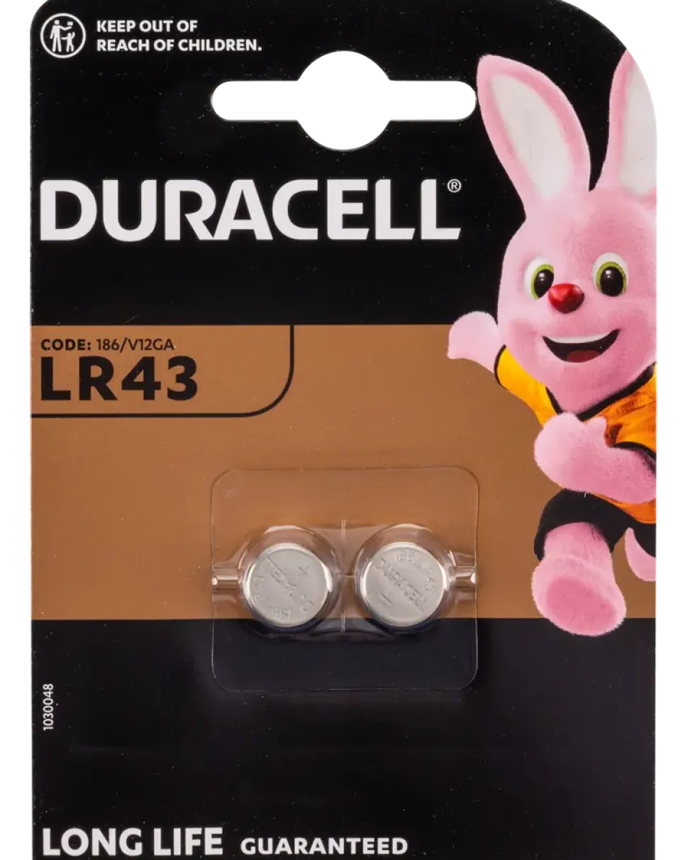 Duracell LR43 2-pack