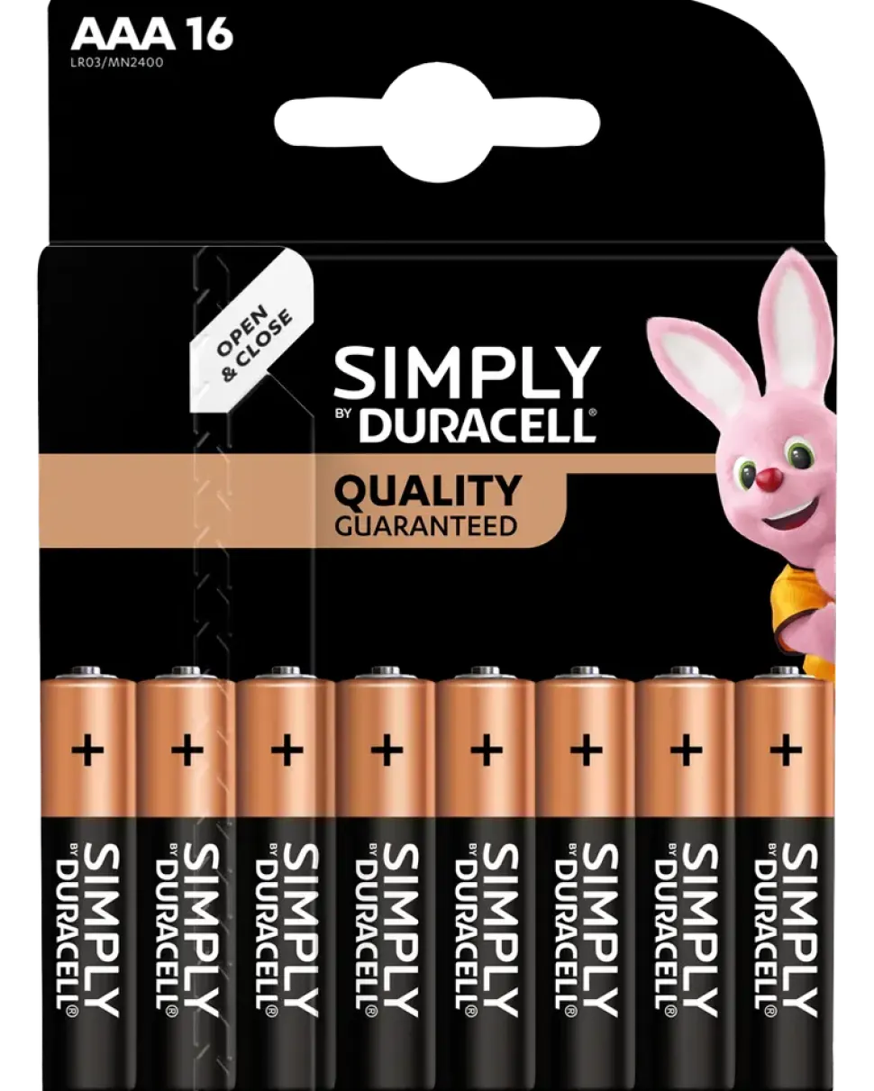 DURACELL Simply AAA 16-pack