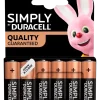 DURACELL Simply Batteri AA 6-pack