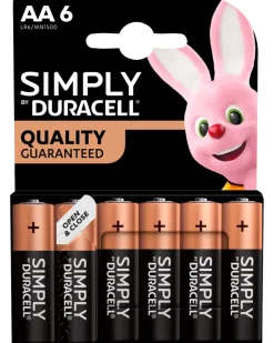 DURACELL Simply Batteri AA 6-pack