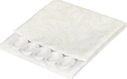 Duschdraperi 140 x 200 cm - Vit/sand