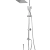 Duschset med hand och takdusch - Slimline Square