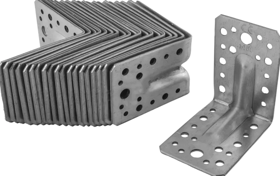 DXstrong Vinkelfäste med ribba 90 x 90 x 65 mm - 20 st.