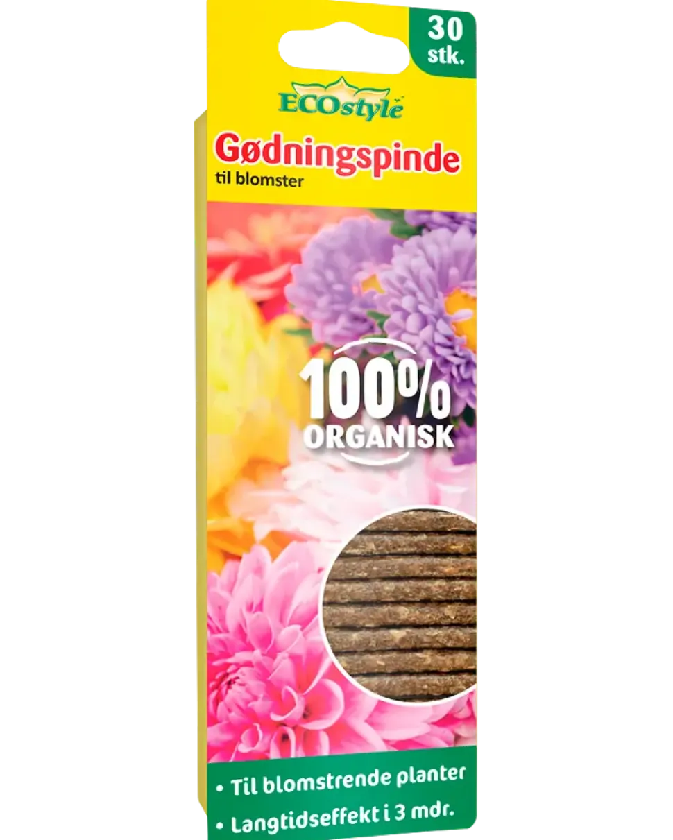 ECOstyle Gödningspinnar blommor 30-pack