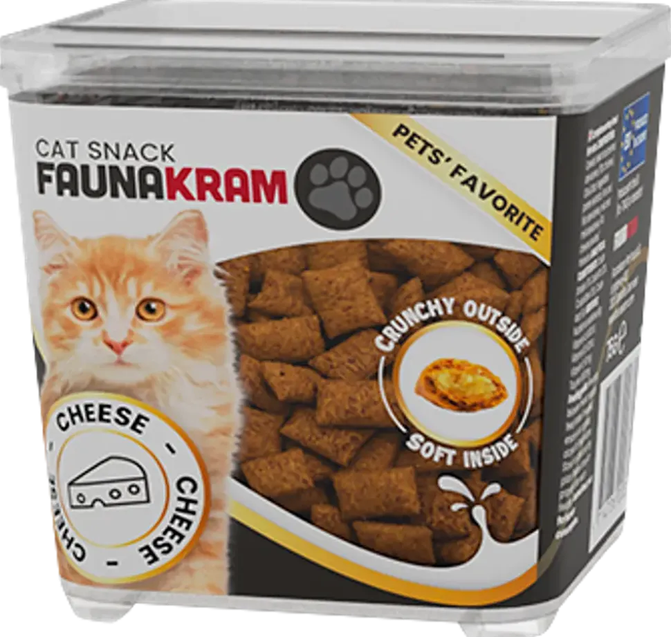 Faunakram kattgodis ostbitar 75 g