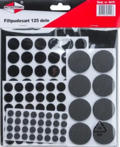 Filttassar 125 delar svart