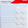 Filttassar 175 delar vit