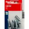 Fischer Gips plugg metall med skruv GKM S 6 st.