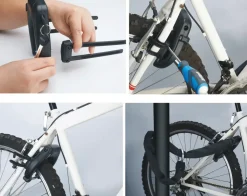 Flexmontering för cykellås