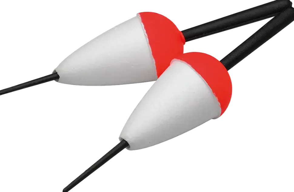 Flöte 40 mm röd/vit 2-pack