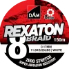 Flätlina 8 braid 150m 0,17mm - vit