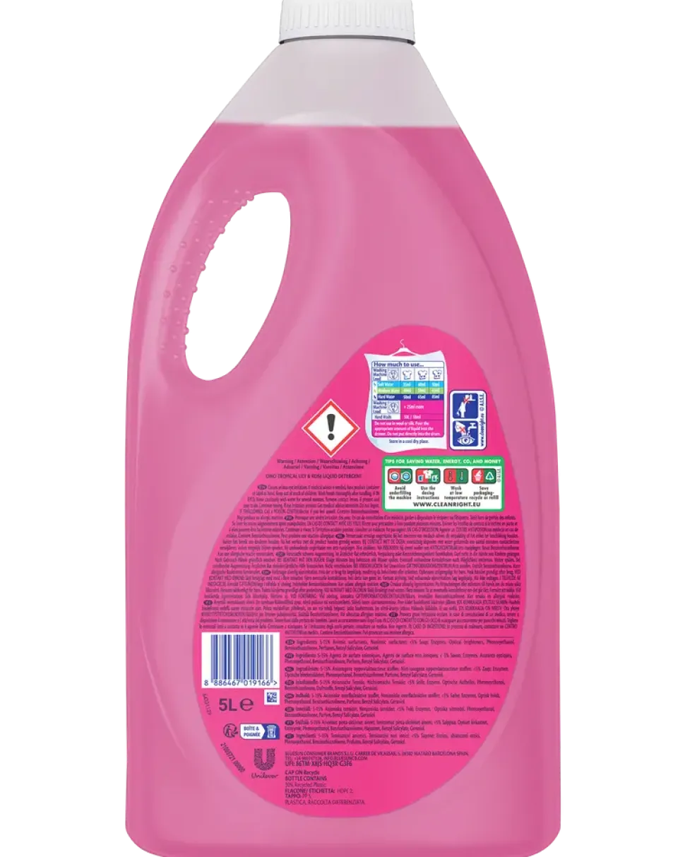 Flytande tvättmedel Tropical Lily & Rose 5 L
