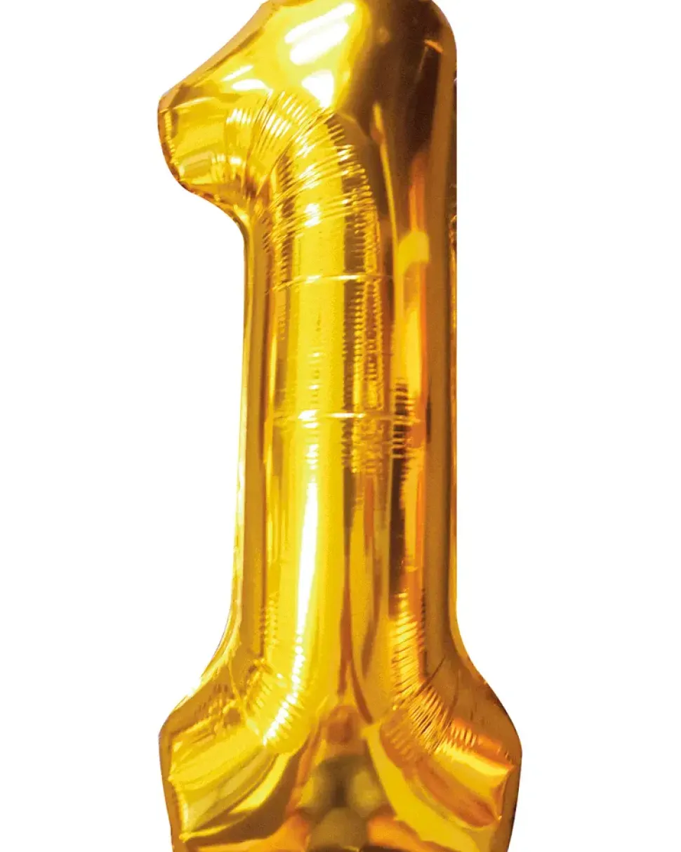 Folieballong Guld 86 cm - Nr 1