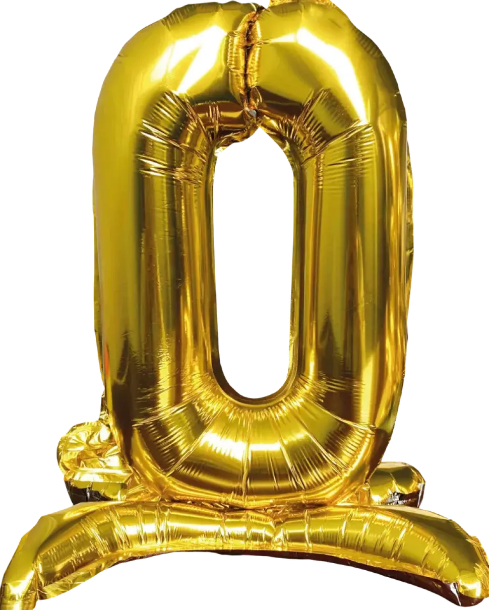 Folieballong Guld 70 cm - Nr 0