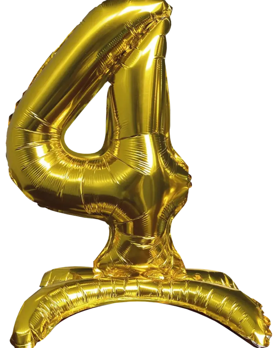 Folieballong Guld 70 cm - Nr 4