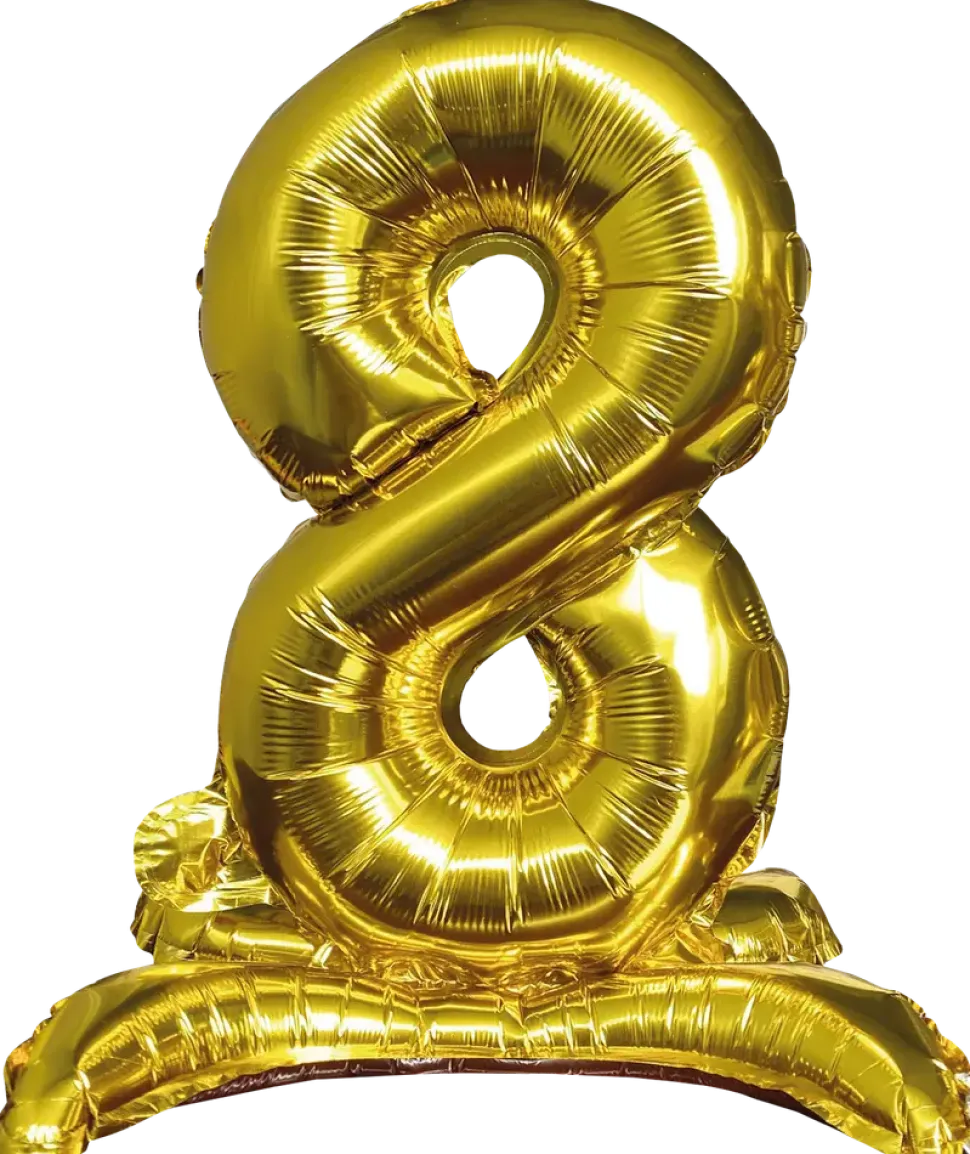 Folieballong Guld 70 cm - Nr 8