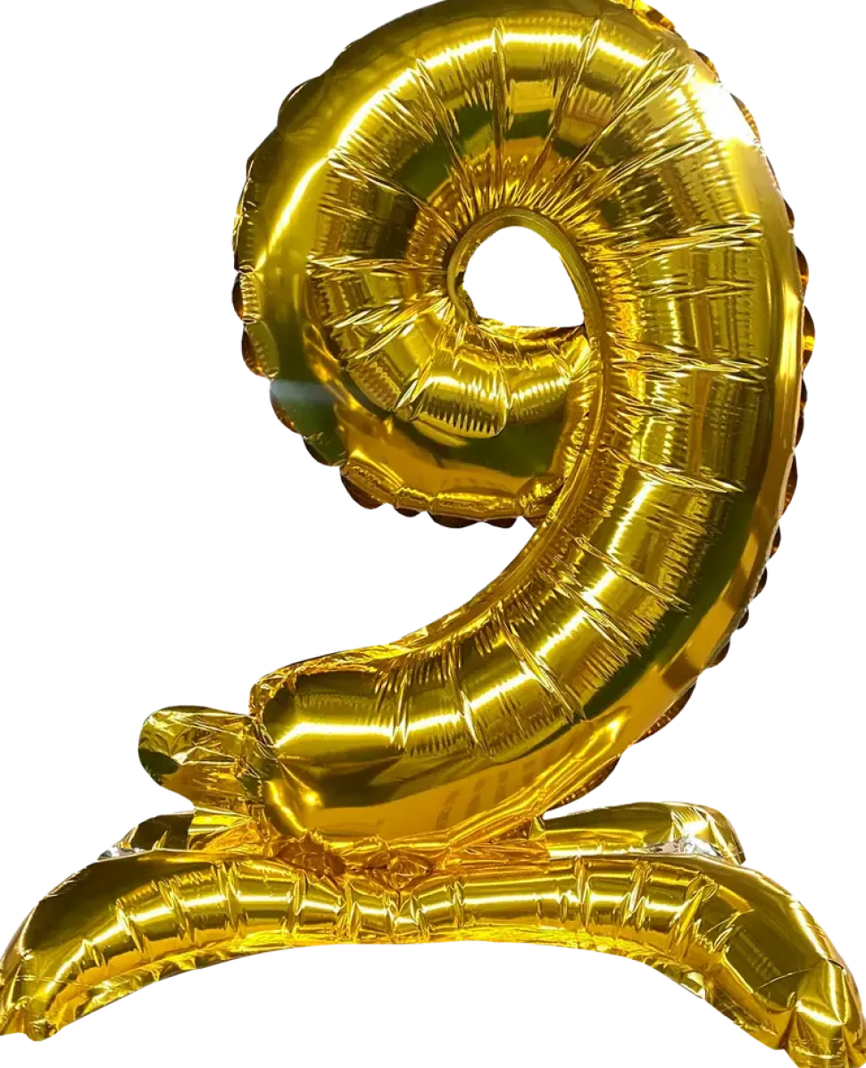 Folieballong Guld 70 cm - Nr 9