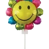 Folieballong mini med pinne - Blomma