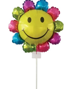 Folieballong mini med pinne - Blomma