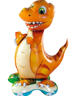 Folieballong på fot 60 cm - Dino