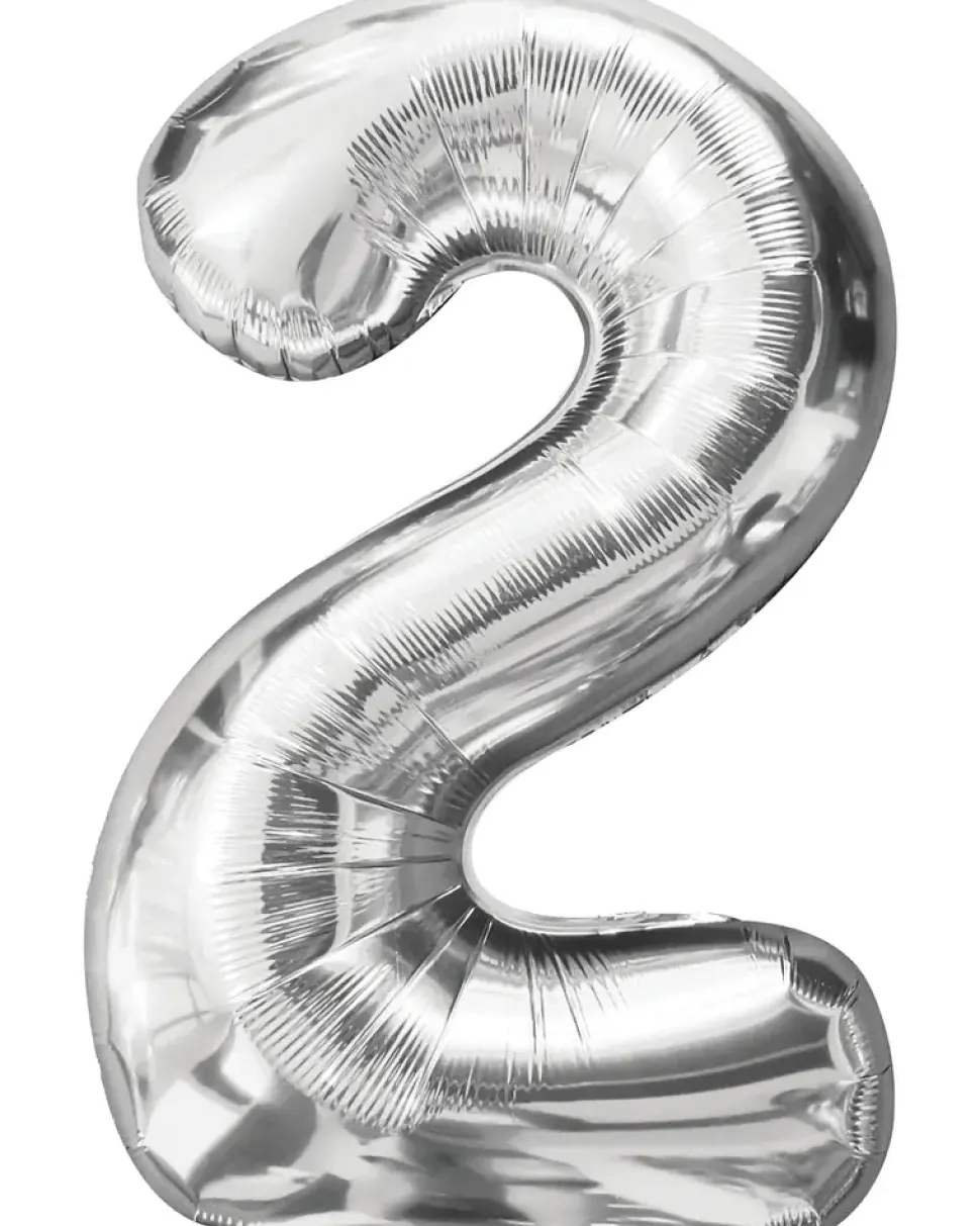 Folieballong Silver 86 cm - Nr 2