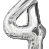 Folieballong Silver 86 cm - Nr 4