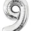 Folieballong Silver 86 cm - Nr 9