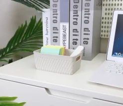 Förvaringskorg plast mini grå