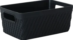 Förvaringskorg plast mini svart
