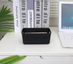 Förvaringskorg plast mini svart