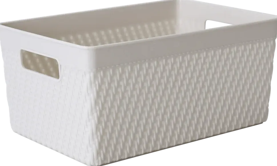 Förvaringskorg plast 25,5x17 cm grå