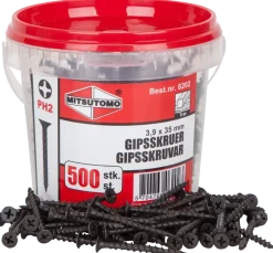 Gipsskruv trä 3,9x35mm 500 st