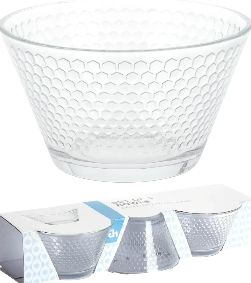 Glasskål 30 cl 3-pack