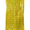 Glitterdraperi - fyrkanter guld