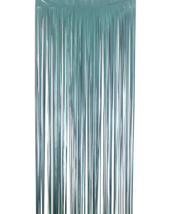 Glitterdraperi matt blå - 250 cm