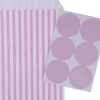 Godispåse m. etikett 6-pack rosa