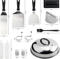 Grilltillbehör 13 delar