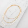 Halsband 3 st - guld