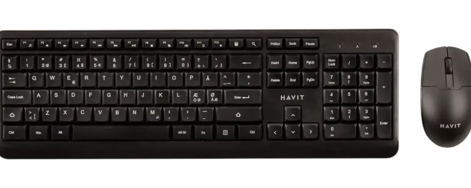 HAVIT Trådlöst tangentbord och mus KB269GCM