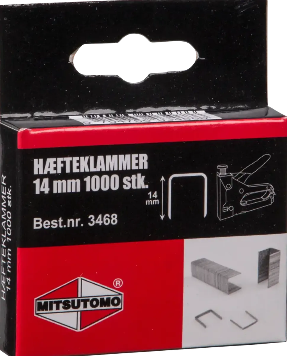 Häftklammer 14 mm 1000 st/pkt
