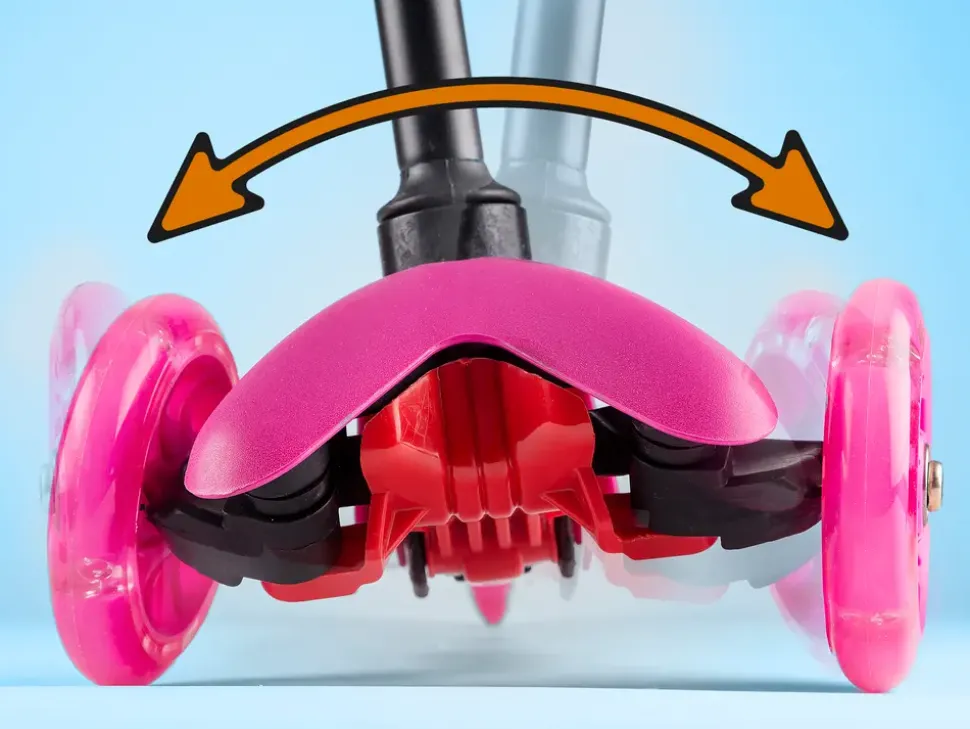 3-hjulig sparkcykel – Rosa
