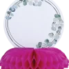 Honeycomb med skylt fuchsia