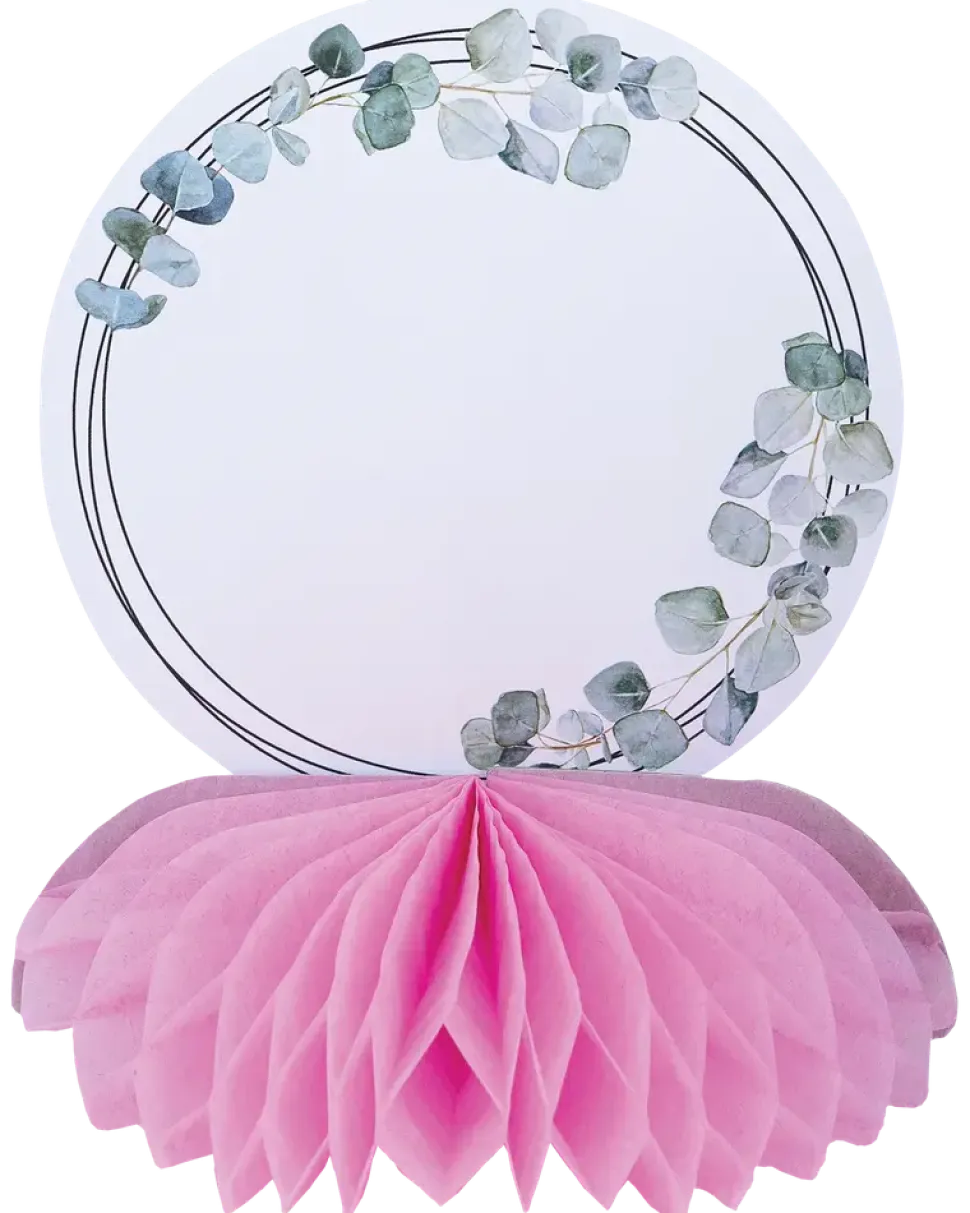 Honeycomb med skylt rosa