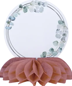 Honeycomb med skylt rose guld