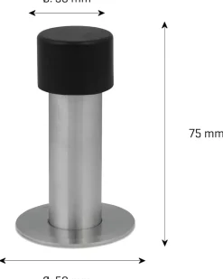 Jasa company Dörrstopp rostfritt stål Ø22 x H. 75 mm