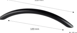 jasa Möbelhandtag Venedig 128 mm svart