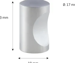 jasa Möbelknopp Spa Ø17 ​​​​mm - matt krom